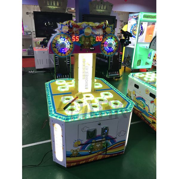 Hitting Hammer and Mouse Redemption Game Machine For Children