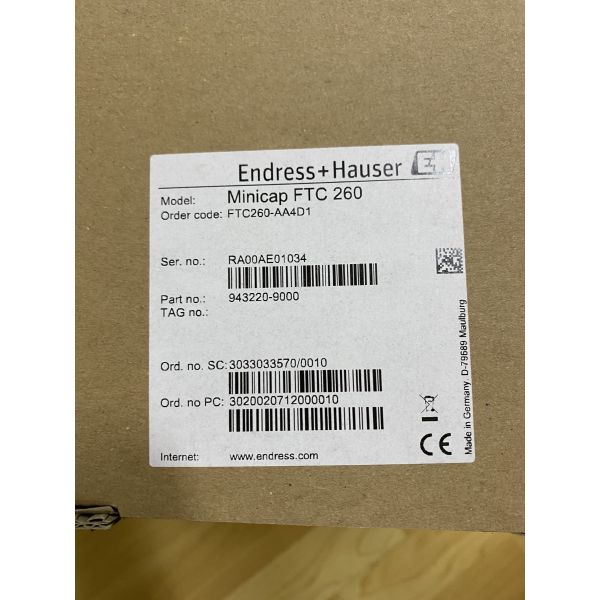 E+H FTC260-AA4D1 Minicap Capacitive Point Level Switch