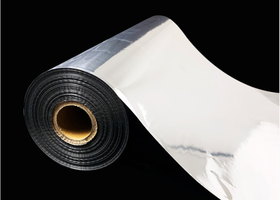 PET Vacuum-Metallized Gold Aluminum Foil Packaging Film with Mirror Metallic Luster Width 400mm to 1500mm