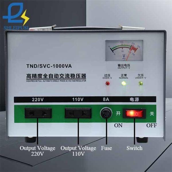 Automatic AC Servo Voltage Stabilizer 1000W 2 Phase 230V 240V 220V 50Hz