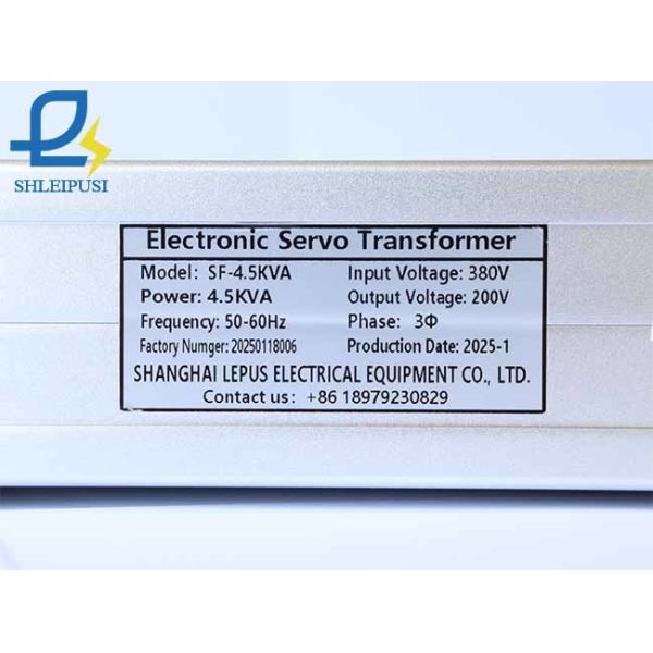 Three Phase Servo Voltage Transformer 5KVA Rated Capacity 380V