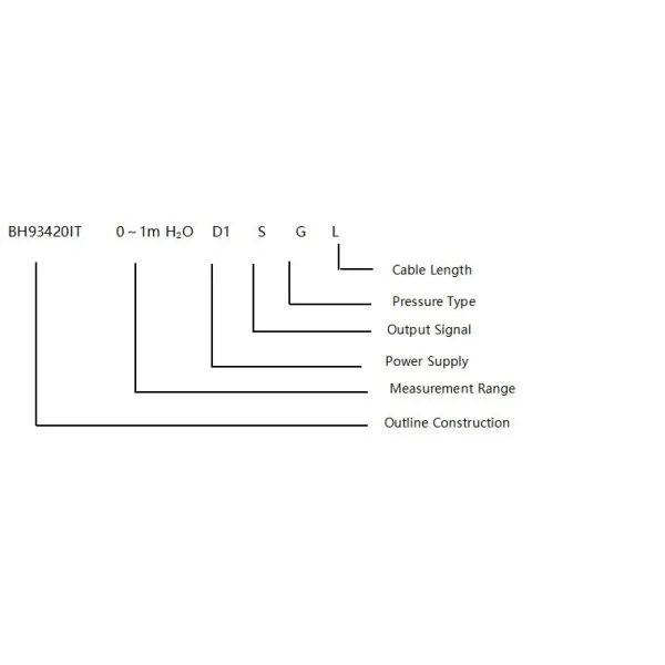 HT series BH93420-IT with Hex Liquid Level Transmitter Pressure Sensor