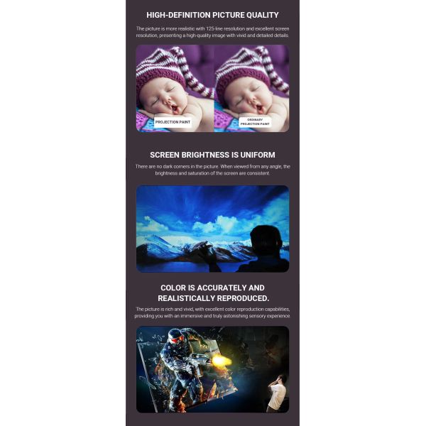 Water Based Projection Paint Anti Light Theater Grade Projection Screen Paint