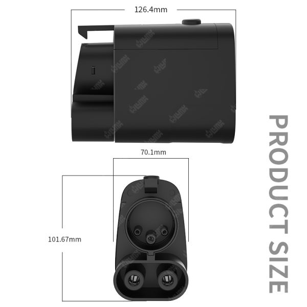 Factory Direct EV Connectors DC EVSE Adapter Tesla to Ccs1 Combo 1 Ccs Charger NACS Adapter