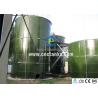 SBR enamel coated steel wastewater storage tank , bolted steel water storage tanks for sale