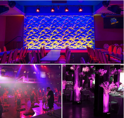 3pcs * 4W 4 IN 1 RGBAW Mini LED Battery Powered Led Par Light for Stage