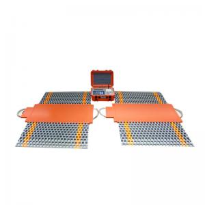 China Electronic 15m Portable Trailer Weighbridge 10mm Tread Plate Deck on sale