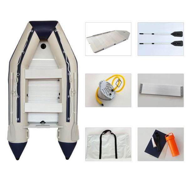 2.3m Inflatable Fishing Boats With Air Deck , Lightweight Rigid Inflatable Boat