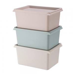 China Promotional Stackable Plastic Storage Box With Lid OEM ODM on sale