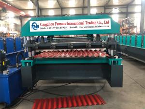 China Roof Roll Forming Machine 7/8'' Corrugated Roof Sheet Making Machine on sale