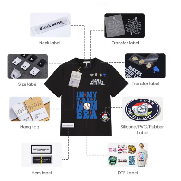 Custom Embroidery Patches Neck High Density Woven Luxury Labels For Shoes