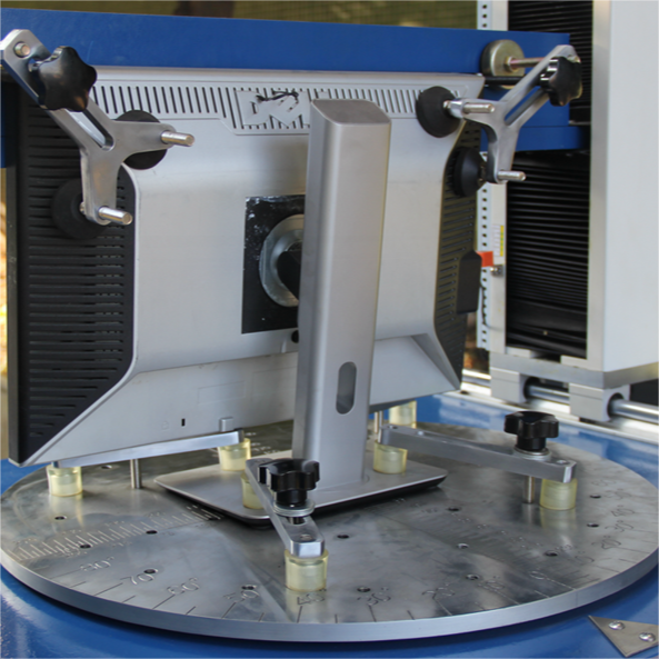 Left And Right Rotation Life Fatigue Test Equipment For Display Bracket 80-650 Mm Height Distance Fixture Plate