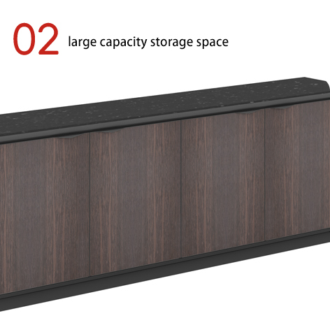 2400 * 450 * 855 chicken wing wood dark ammonia board edge cabinet file cabinet