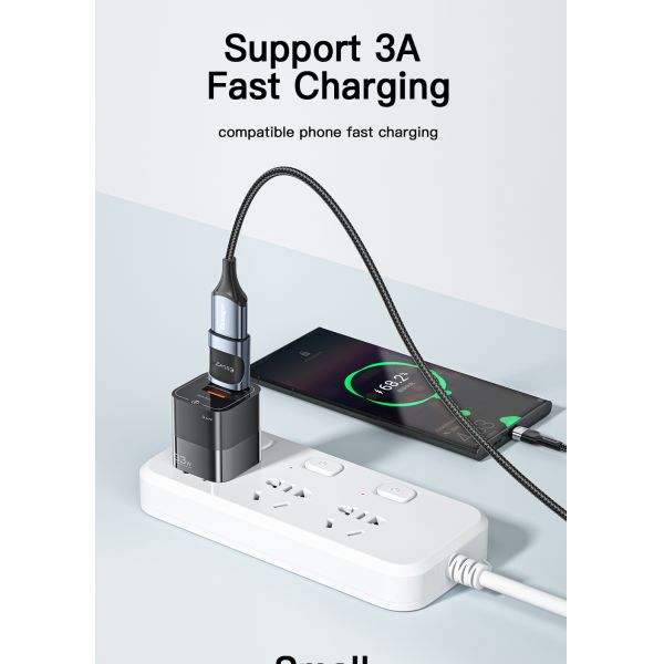 USB3.0 Micro Type C Fast Charging OTG Adapter 5Gbps Transmission 3A