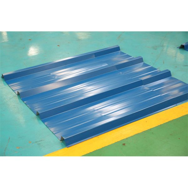 Galvalume trapezoidal sheet roll forming machine automatic rib roll forming machine