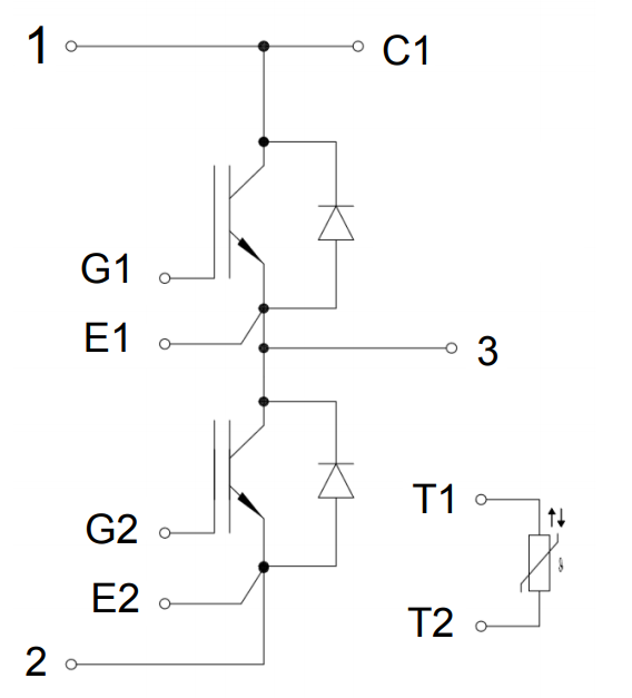 Automotive IGBT Modules FF300R08W2P2B11ABOMA1 750V 300A Half Bridge IGBT Module
