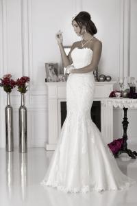 China Mermaid Sweetheart wedding dress Lace bridal gown#6669 on sale