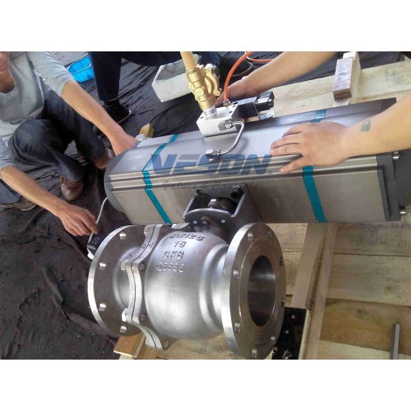 Durable 3 Position Pneumatic Actuator Ball Valve Actuator For Material Loading Systems