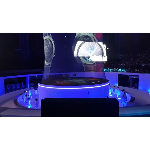 High Transparent Holographic Mesh Screen Flexible For Projection