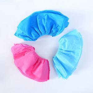China pink Non Slip Thin 3gsm 40gsm Non Woven Shoe Covers on sale