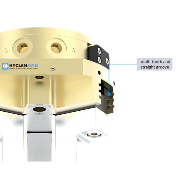 Customizable 3 Jaw Pneumatic Gripper Parallel End Of Arm Grippers