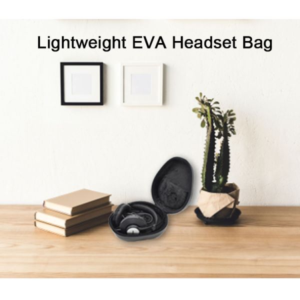 Customizable Water Resistant EVA Headphone Case With Double Open Metal Zipper