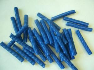 China Plastic Material Blue Color Stretch Coil Cord lanyard as Semi-finished Spiral Part on sale