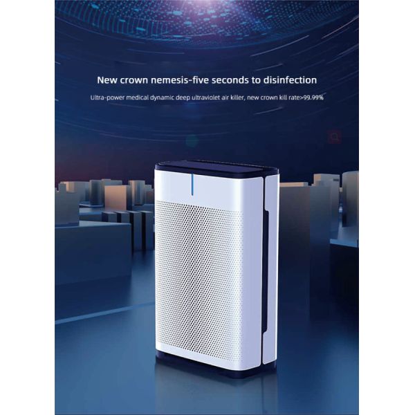 Eliminates Germs Floor Standing Air Purifier With UV Light Sanitizer 220V