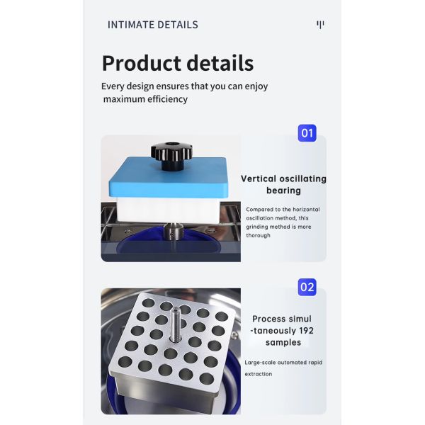 Fast organization grinding tool High-throughput tissue grinder Batch sample processing