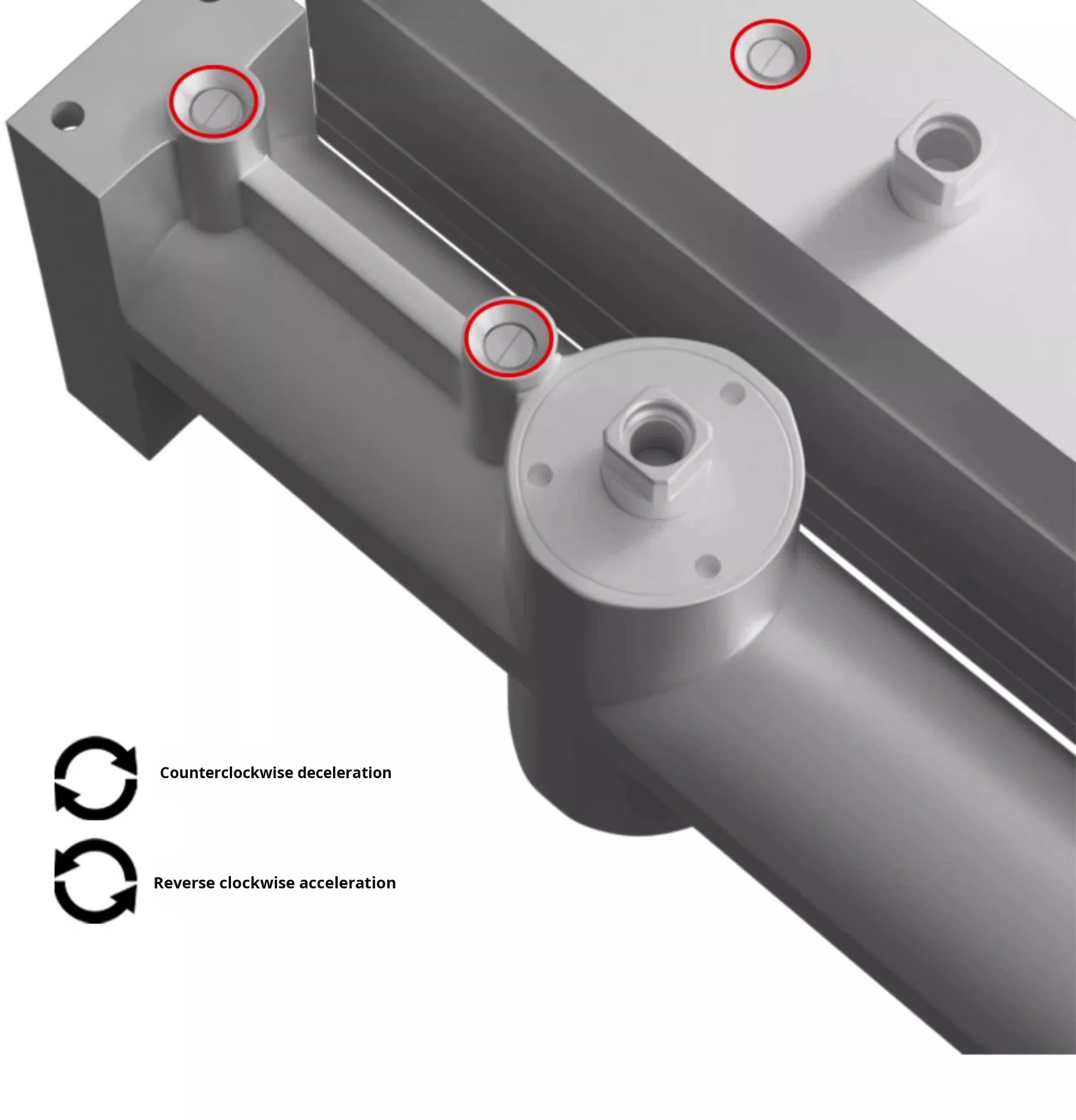 Modern Invisible Hidden Door Closer Hydraulic Buffer Automatic Closing Concealed Installation Sliding Door Hotel Guesthouse