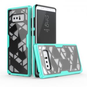 Buy cheap New Products Custom Hybrid Rugged PC TPU 2 In 1 Geometry Mobile Phone Cover For Samsung Galaxy Note 8 Combo Case product