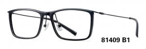 China Plastic Light Style Full Rim Eyeglass Frames Metal Temple Square on sale