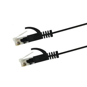 China Durable LSZH Jacketed Flat Cat6 Patch Cables Cat 6 Patch Cord 1 Mtr on sale