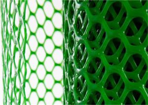 China Hexagonal Hole Plastic Mesh Netting Green Color UV Resistance For Poultry Farming on sale