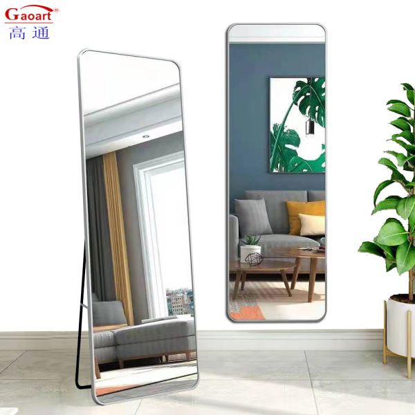Large Bathroom Extra Mirror Floor Fashion Home Wedding Sticker Mirror in Customized Size