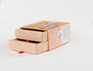 China Double Layer Cardboard Drawer Storage Box CMYK / Pantone Printing on sale