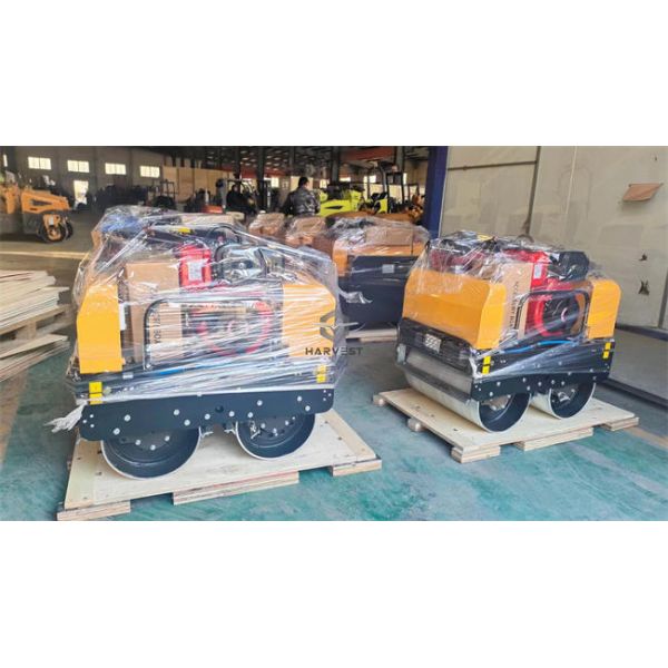 600kg Hydraulic Walk Behind Double Drum Mini vibratory Road Roller