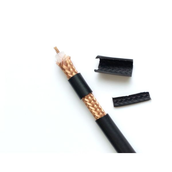 40KV High Voltage Dual Shield Coax Cable 30 Ohm For New Energy Control