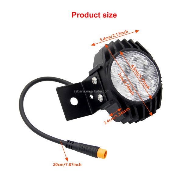 ABS Material Fashion Style Front Light Scooter Headlight Compatible with Kukirin G2 Pro & Max Electric Scooter Accessories