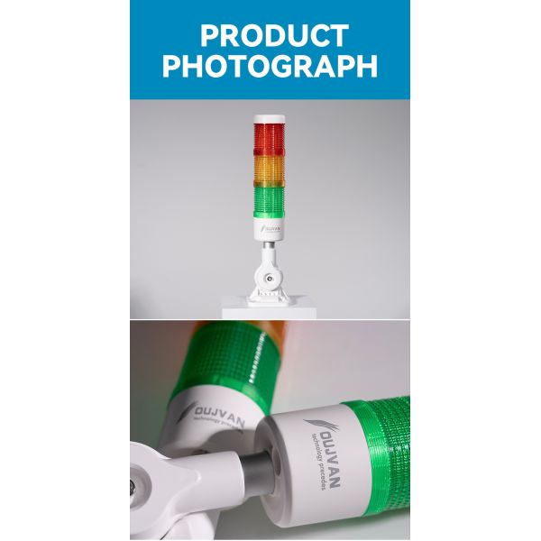 High Decibel 95dB Industrial Tower Light, IP Rated Multi-Color Status Lamp for Machine Tool Fault & Operation Alert