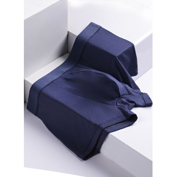 Regenerated Cellulose Mens Breathable Panties Solid Color Seamless Boxer Briefs Mens