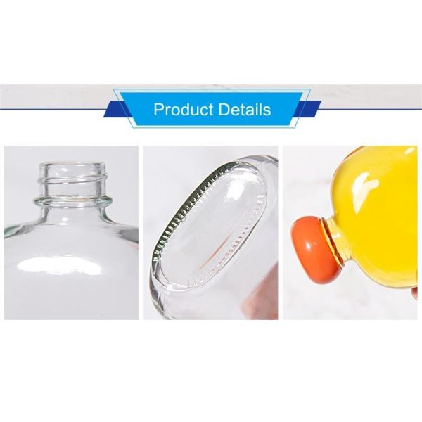 100ml Flat Square Airtight Glass Juice Container Bottles For Beverage Storage