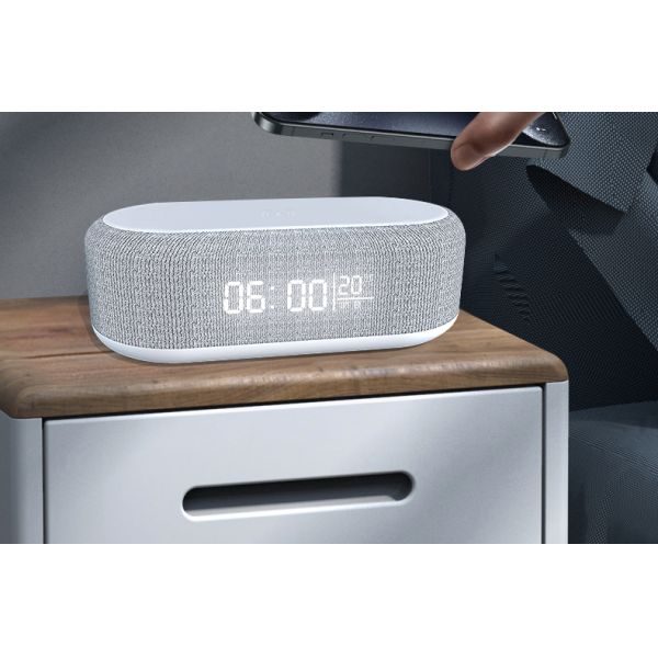 Multifunction Chargers Alarm Clock 15W 3 In 1 Fast Charging With LED Light Mobile Phone Wireless Charger For Android Phone