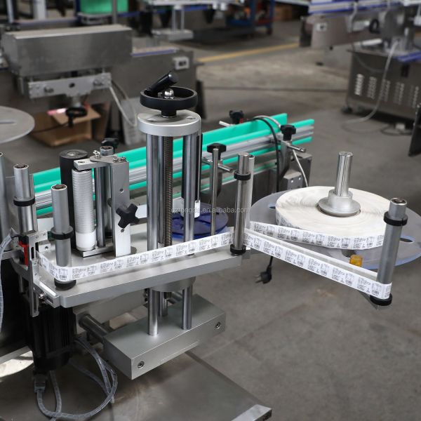 Small Automatic Sticker Labelling Machine , Glass Jar Label Applicator