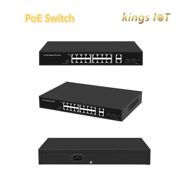 16 Ports Poe Switch Support IEEE 802.3X Full-Duplex Flow Control for Netgear Poe Switch