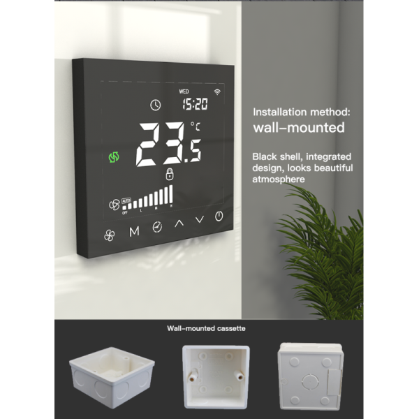AC EC / PWM DC Ventilation Fan Controller With Temperature Real Time Monitoring
