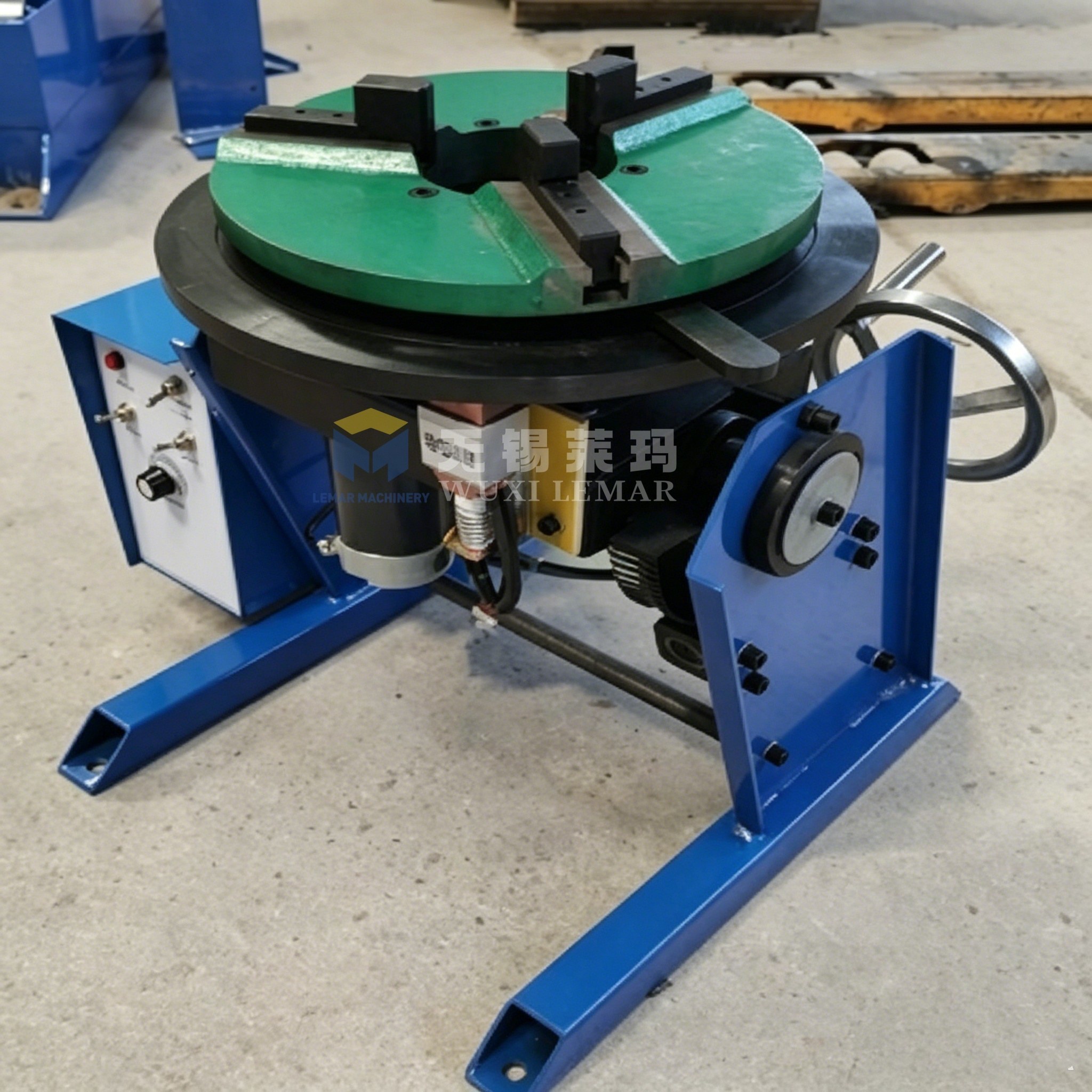 50KG Welding Positioner Small Rotary Tilt Welding Turntable for Flange Pipe Fitting