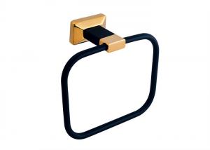 China Bathroom Products Wall - Mounted Square Towel Ring Brass Material Bathroom Set on sale