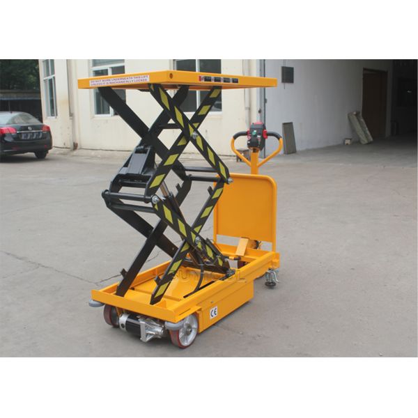 40.2"X24" Mobile Lift Tables Hydraulic Mobile Scissor Lift Table With Large Platform