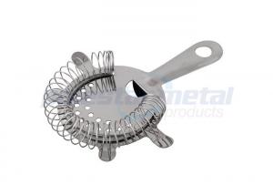 Buy cheap Custom Stainless Steel Kitchen Tools 4 Prong Hawthorne Cocktail Strainer product